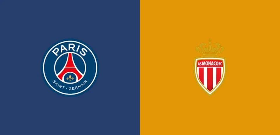 Logos de Paris Saint-Germain y AS Monaco