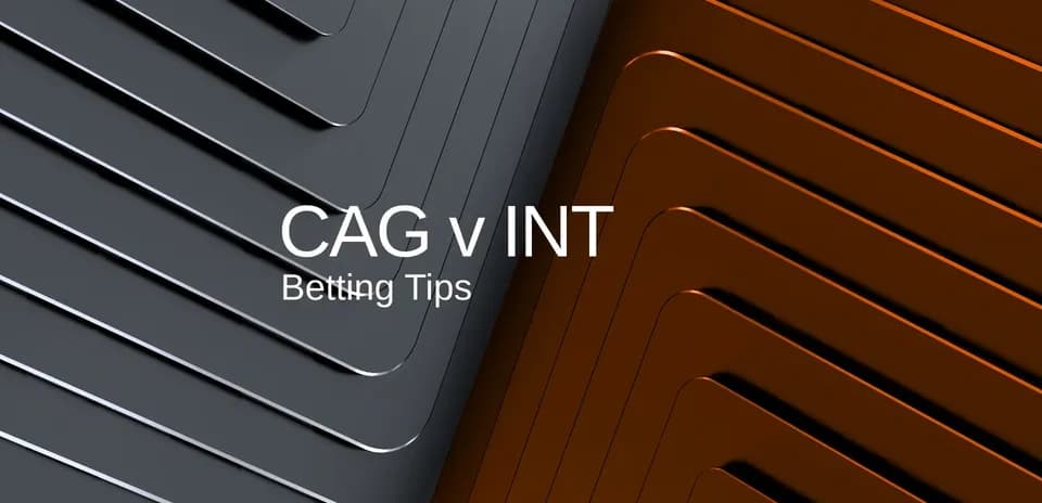 Fondo de colores con texto sobre apuestas CAG v INT