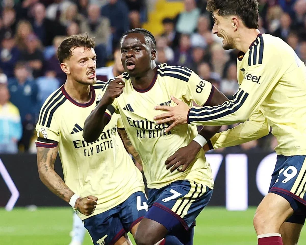 Jugadores del Arsenal celebrando un gol