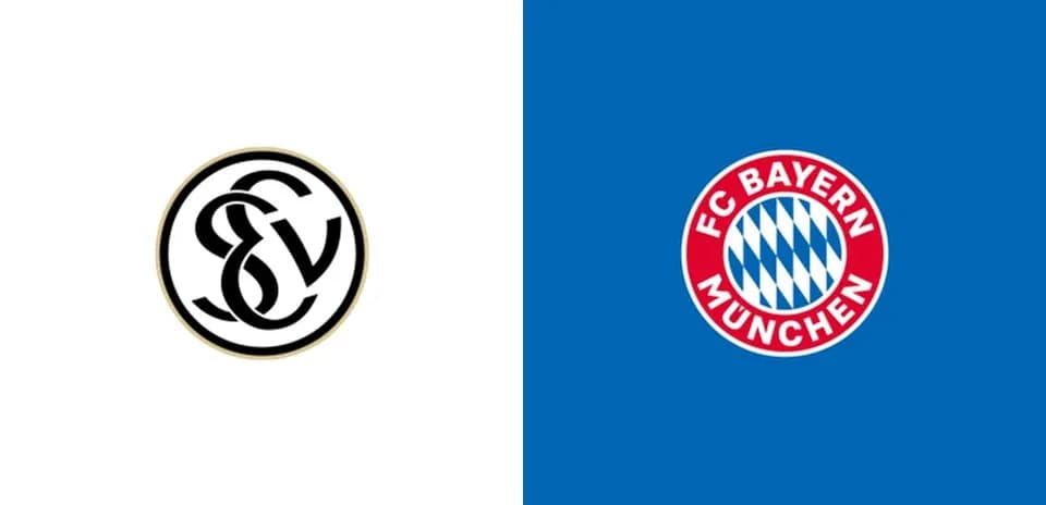 Logos de equipos de fútbol SV y Bayern Múnich