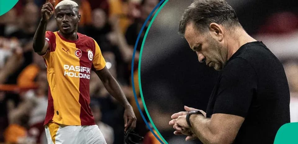 Jugador de Galatasaray gesticulando durante el partido