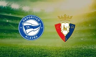 Logos de Alavés y Osasuna en el estadio