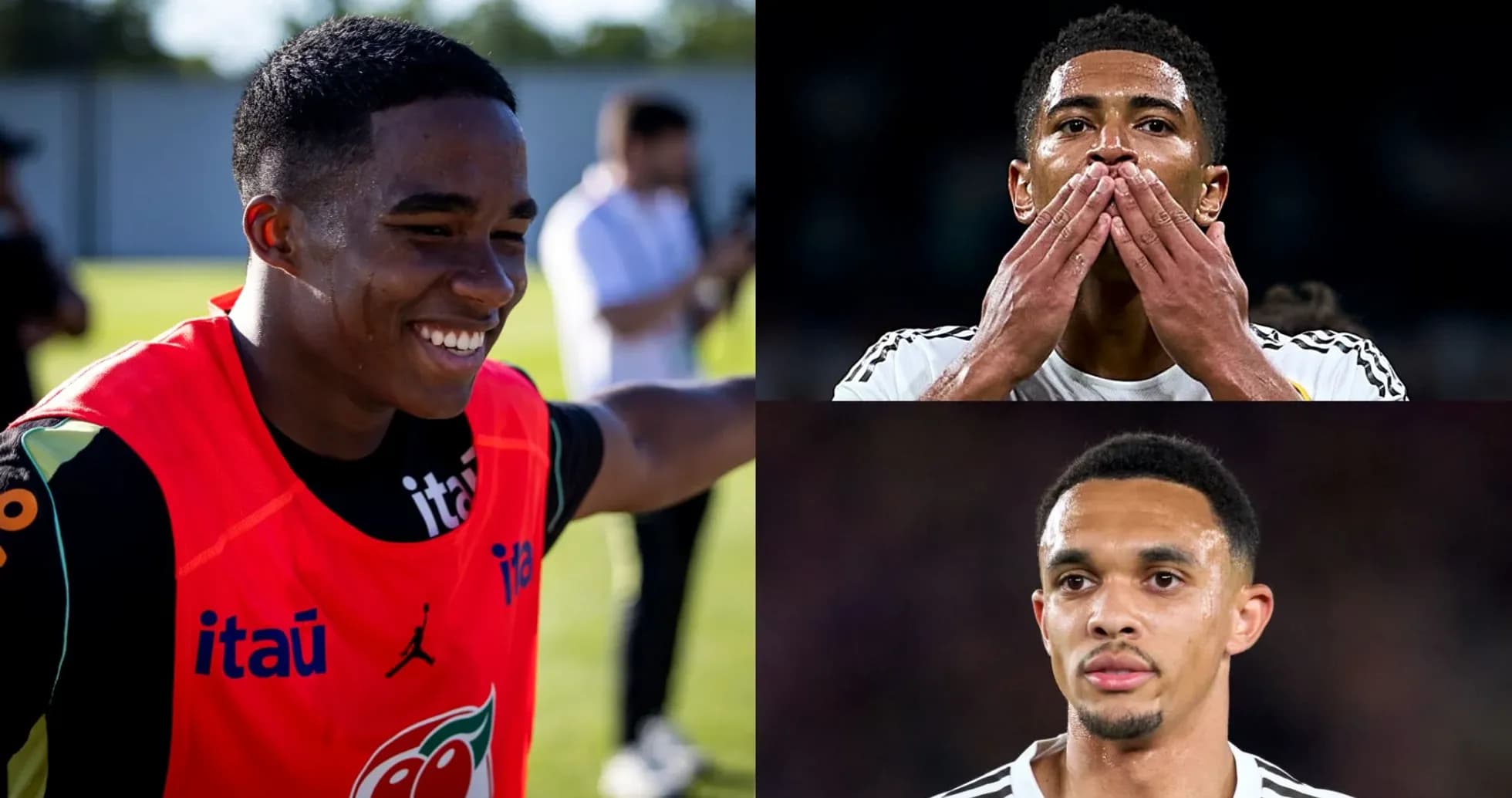 Jugadores de fútbol en diferentes situaciones y expresiones