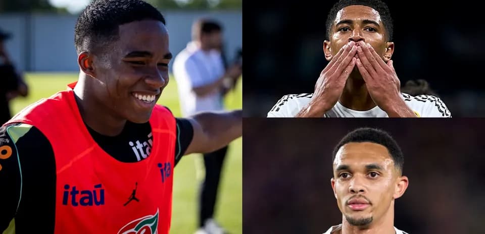 Jugadores de fútbol en diferentes situaciones y expresiones