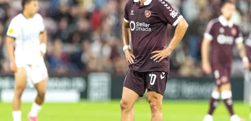 Jugador de Heart Of Midlothian en el campo