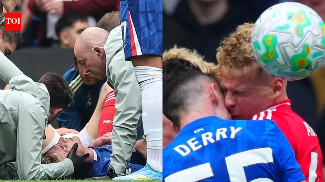 Jugadores lesionados y colisión durante partido de fútbol