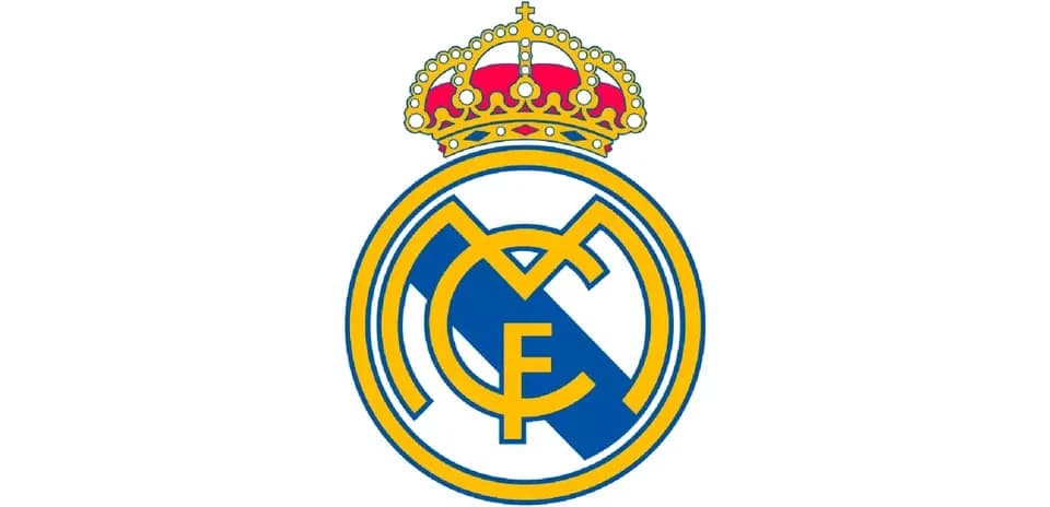 Logotipo del Real Madrid con corona en la parte superior