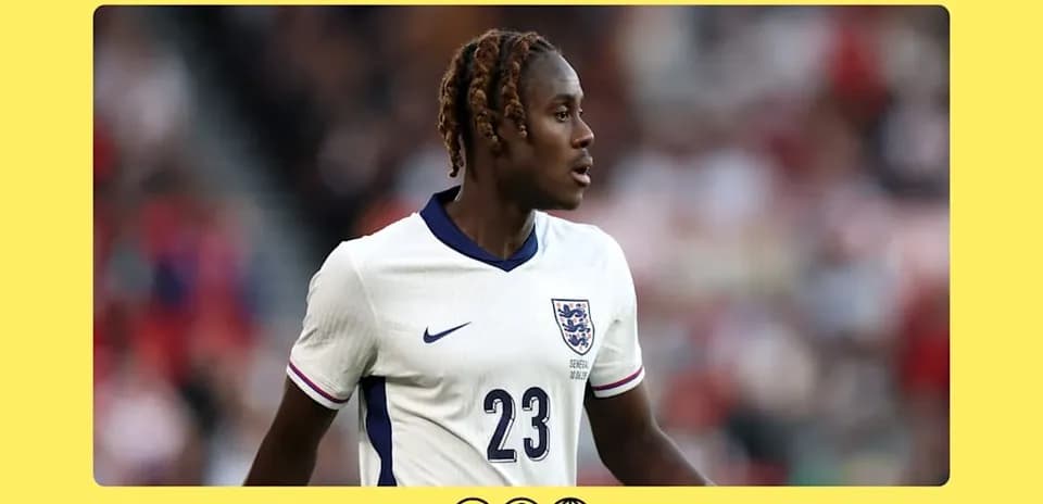Jugador de Inglaterra en acción durante un partido