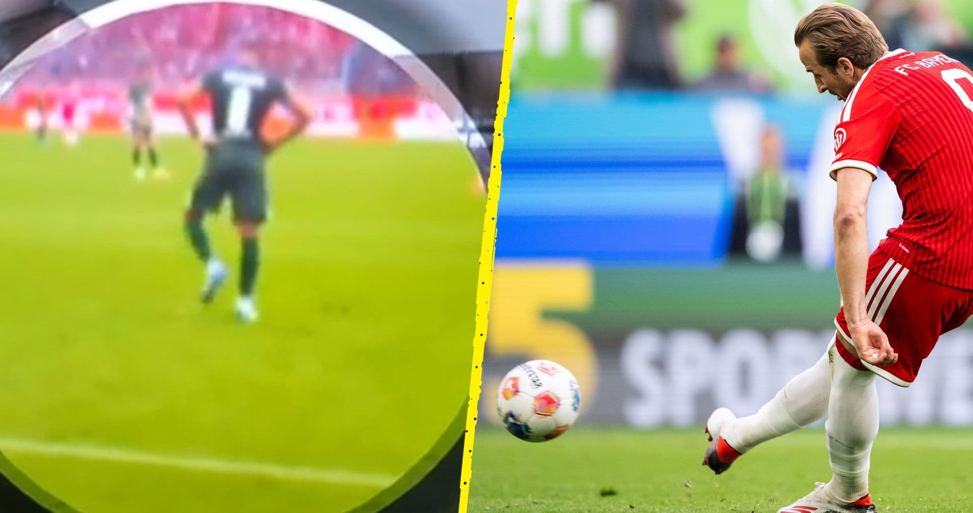 Jugador lanzando un tiro libre en el partido