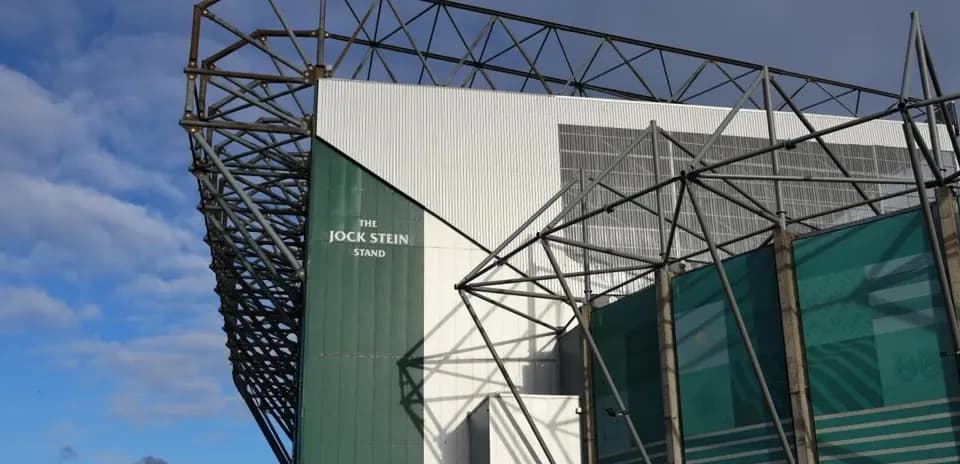 Vista de la tribuna Jock Stein en el estadio