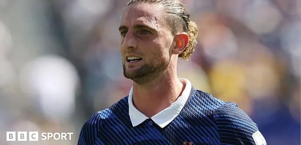 Jugador de Francia en el campo durante el partido