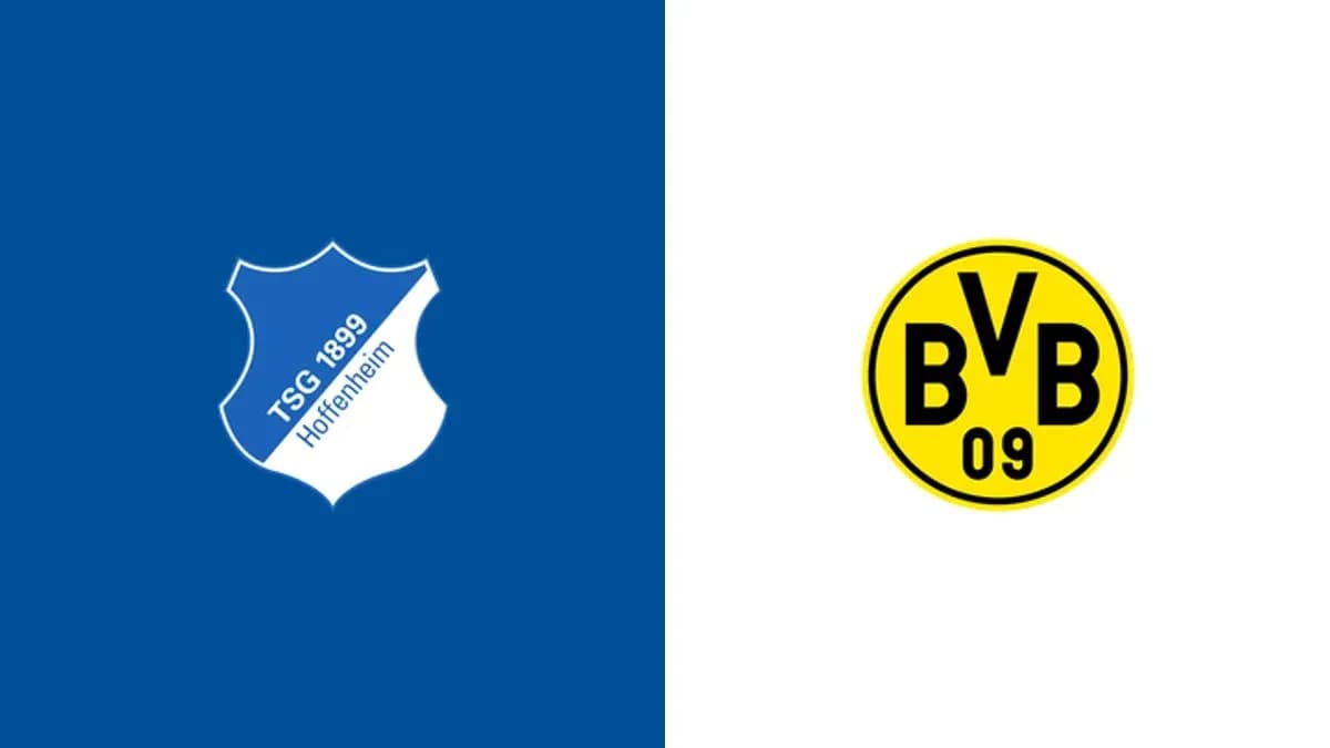 Logos de TSG Hoffenheim y Borussia Dortmund