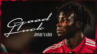 Josh Yaro con mensaje de buena suerte