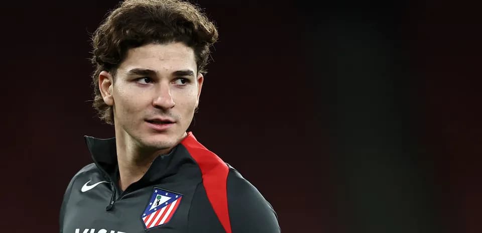 Jugador de Atlético de Madrid en entrenamiento