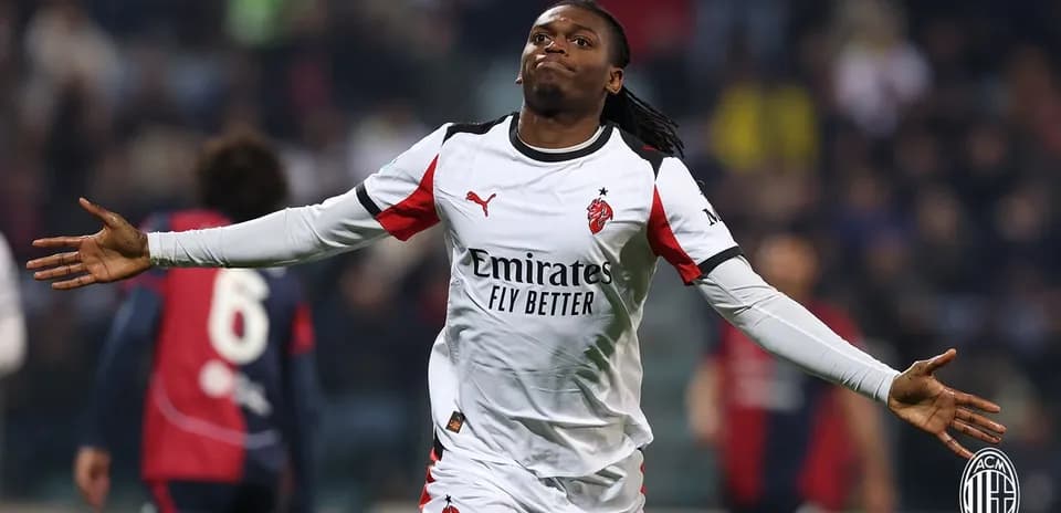 Jugador de AC Milan celebrando un gol