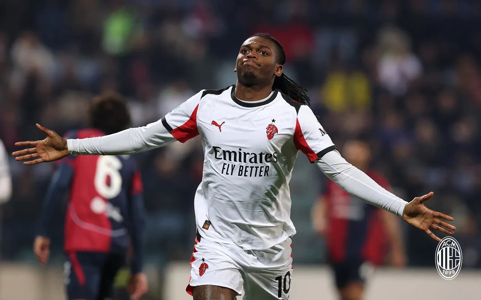 Jugador de AC Milan celebrando un gol