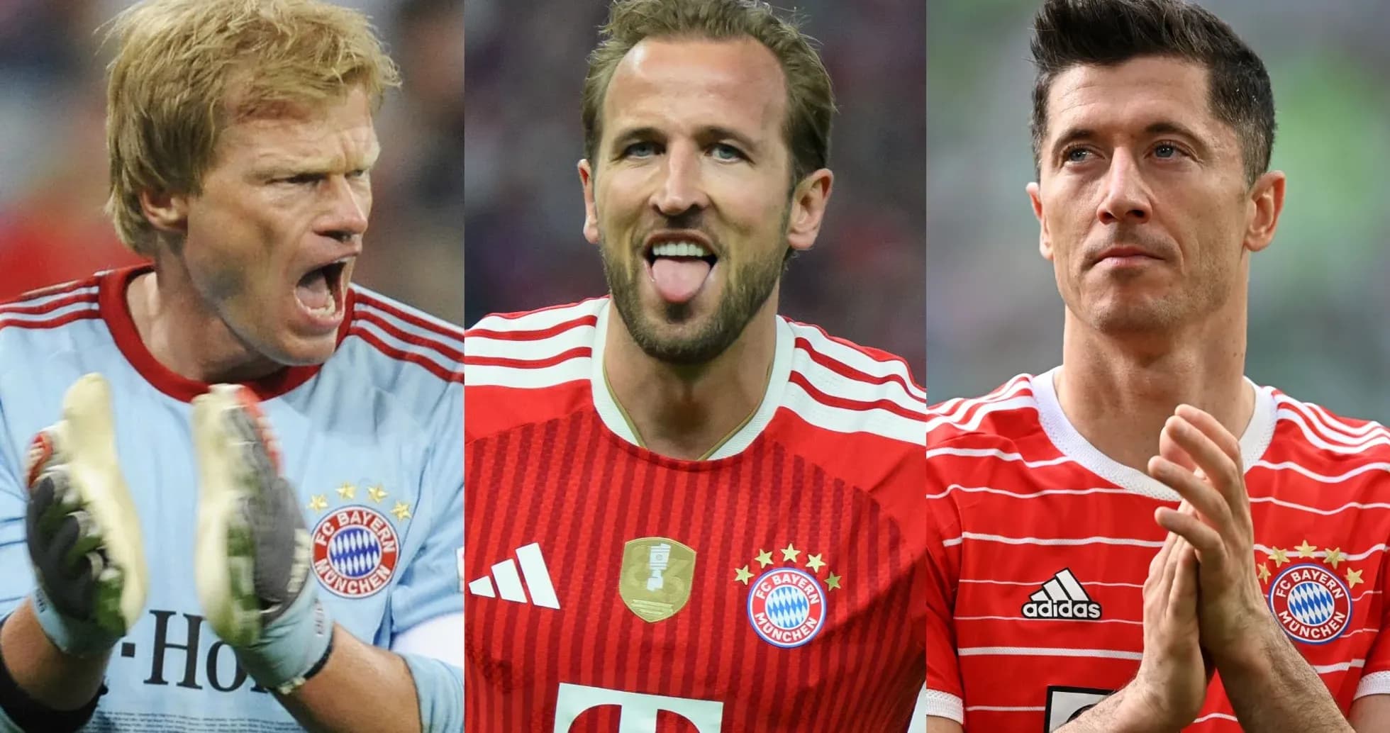 Tres jugadores de Bayern Múnich en uniforme