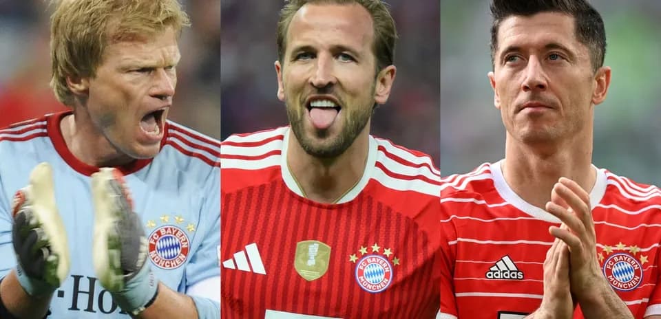Tres jugadores de Bayern Múnich en uniforme