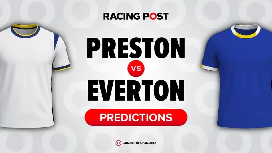 Camisetas de Preston y Everton con texto de predicciones
