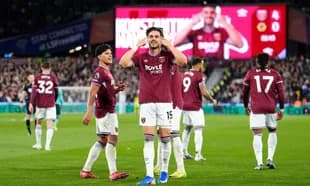 Jugadores de West Ham celebrando un gol