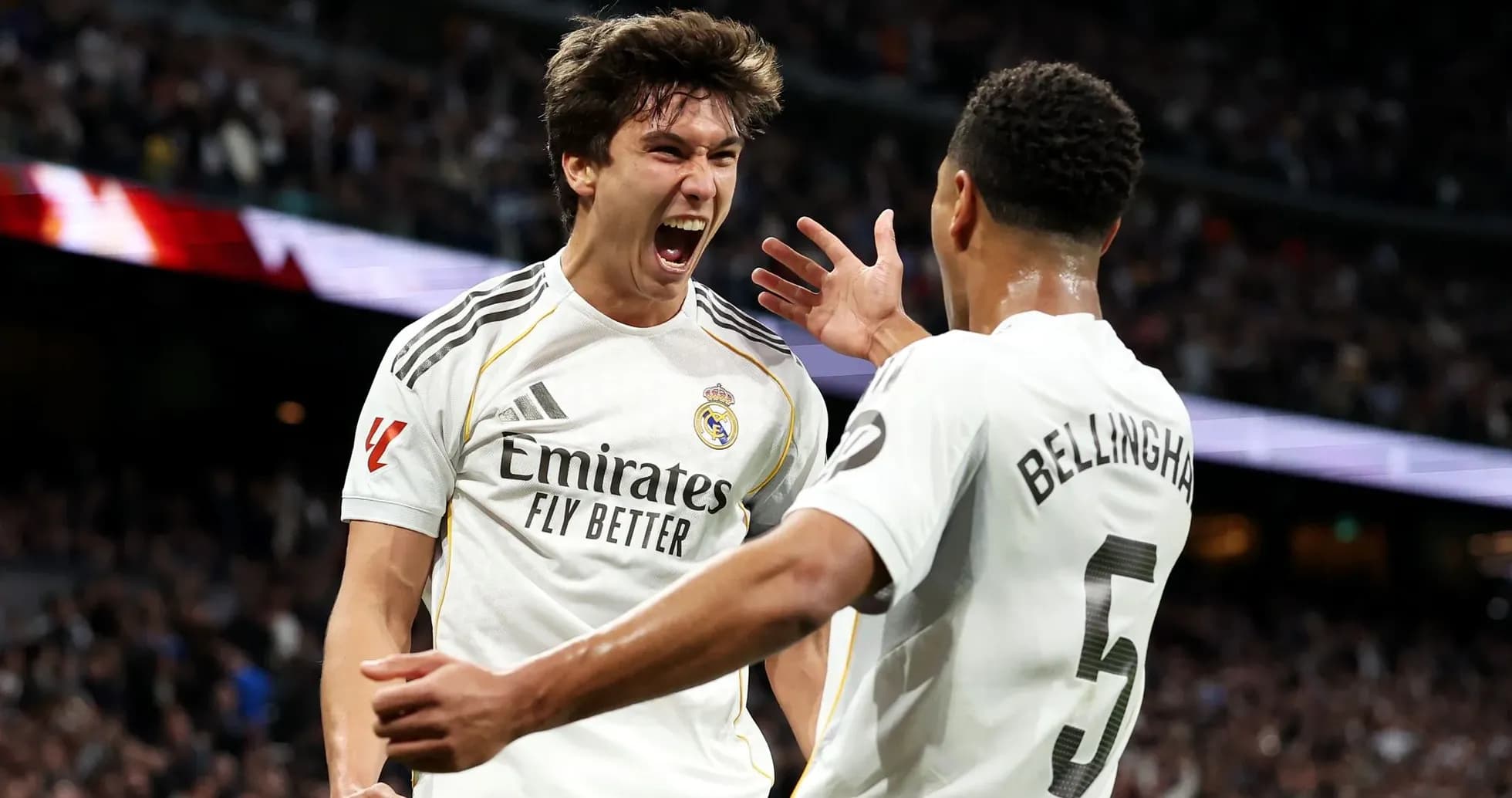 Jugadores del Real Madrid celebrando un gol