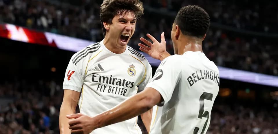 Jugadores del Real Madrid celebrando un gol