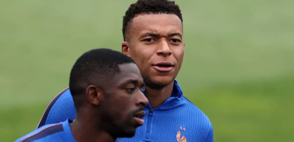 Jugadores entrenando en la selección de Francia