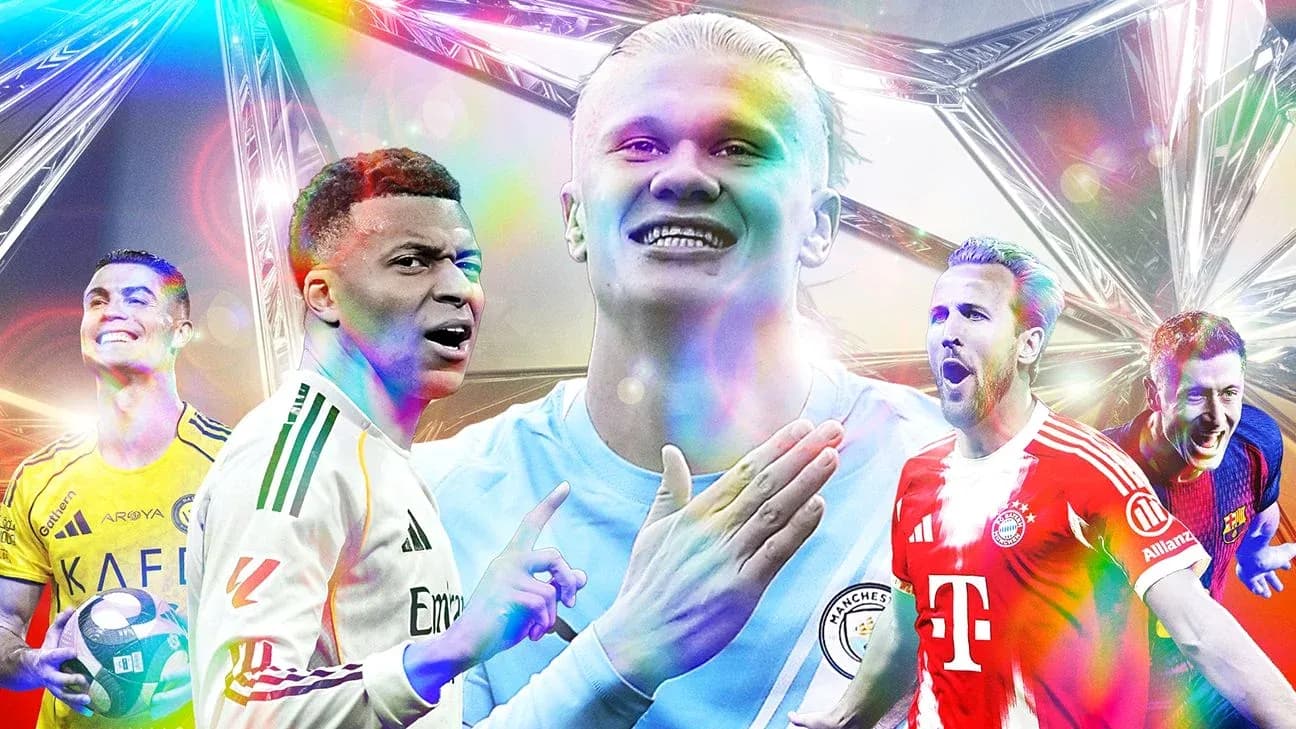 Jugadores de fútbol destacados en fondo colorido
