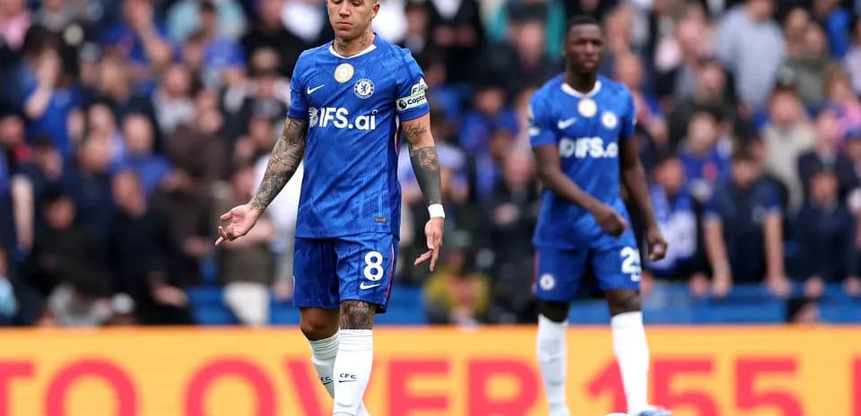 Jugadores de Chelsea durante el partido