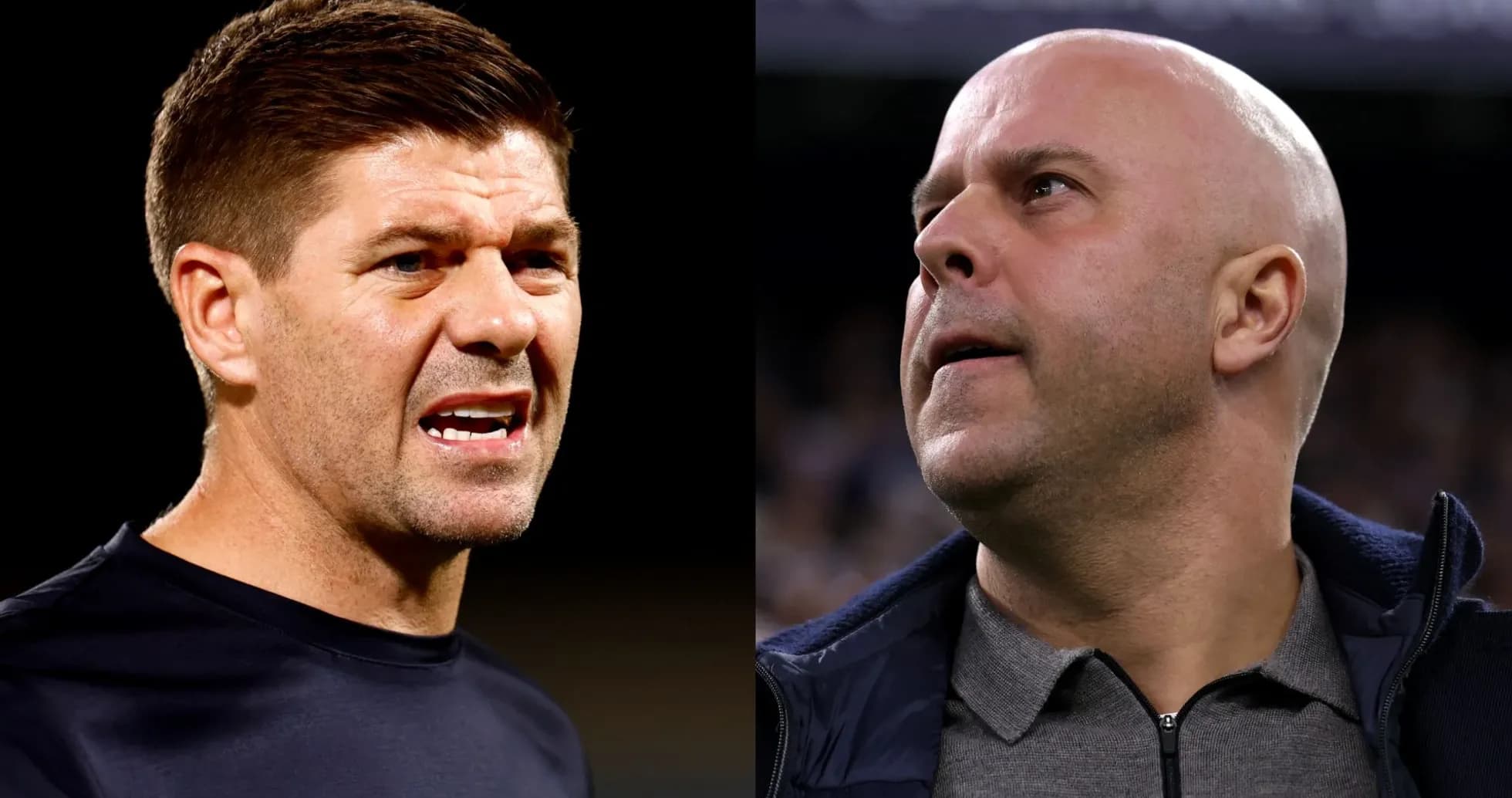 Entrenadores en una conversación intensa durante el partido