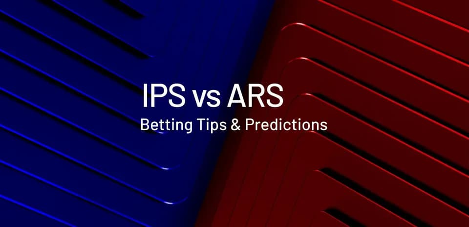 Diseño gráfico de IPS contra ARS con texto