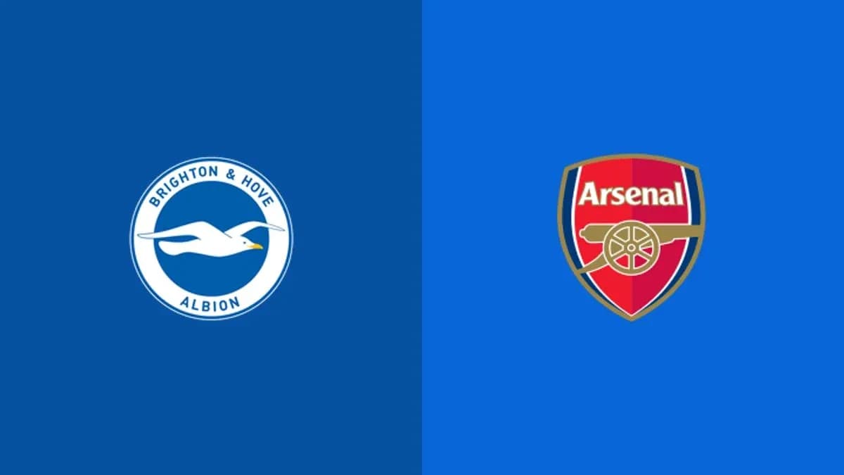 Logos de Brighton & Hove Albion y Arsenal