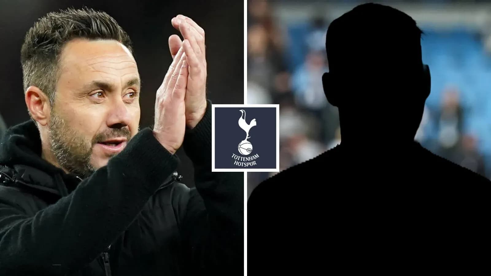 Entrenador aplaudiendo con logo de Tottenham Hotspur