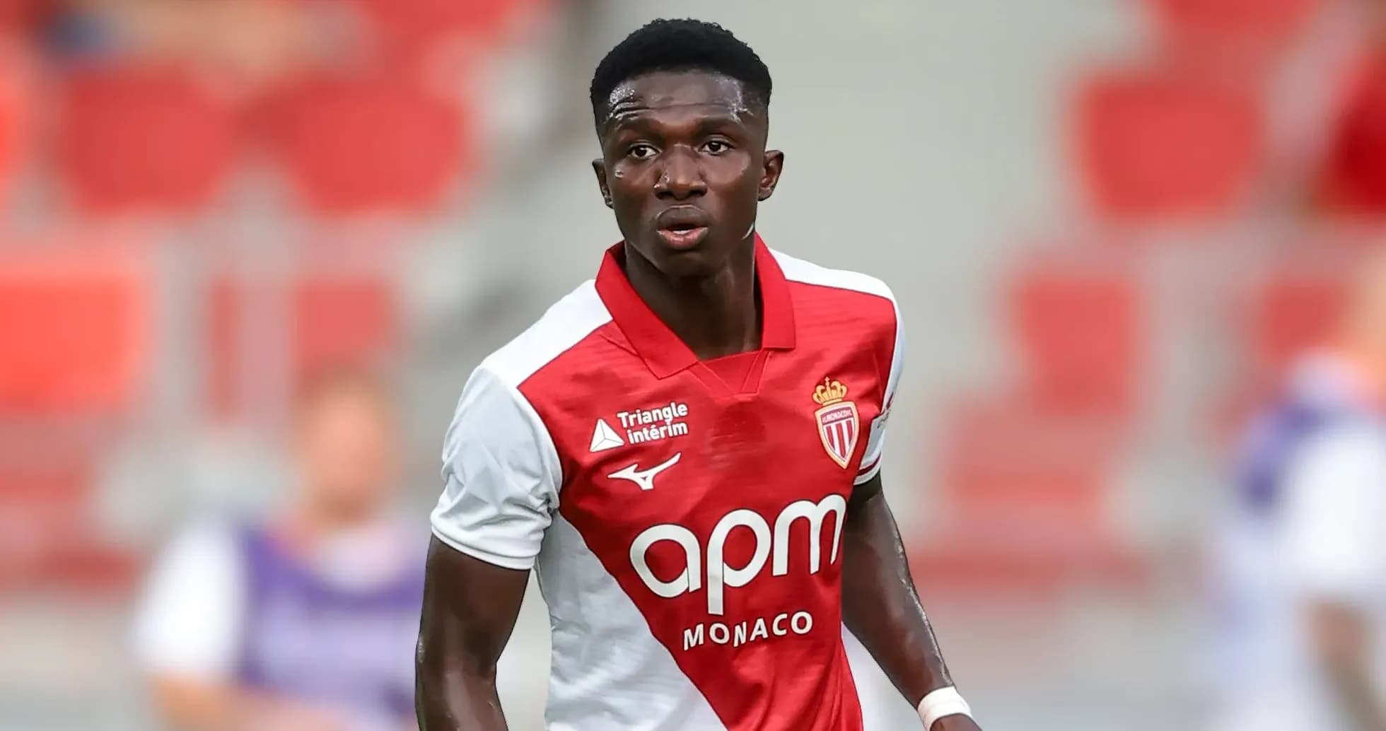 Jugador de AS Monaco en el campo durante el partido
