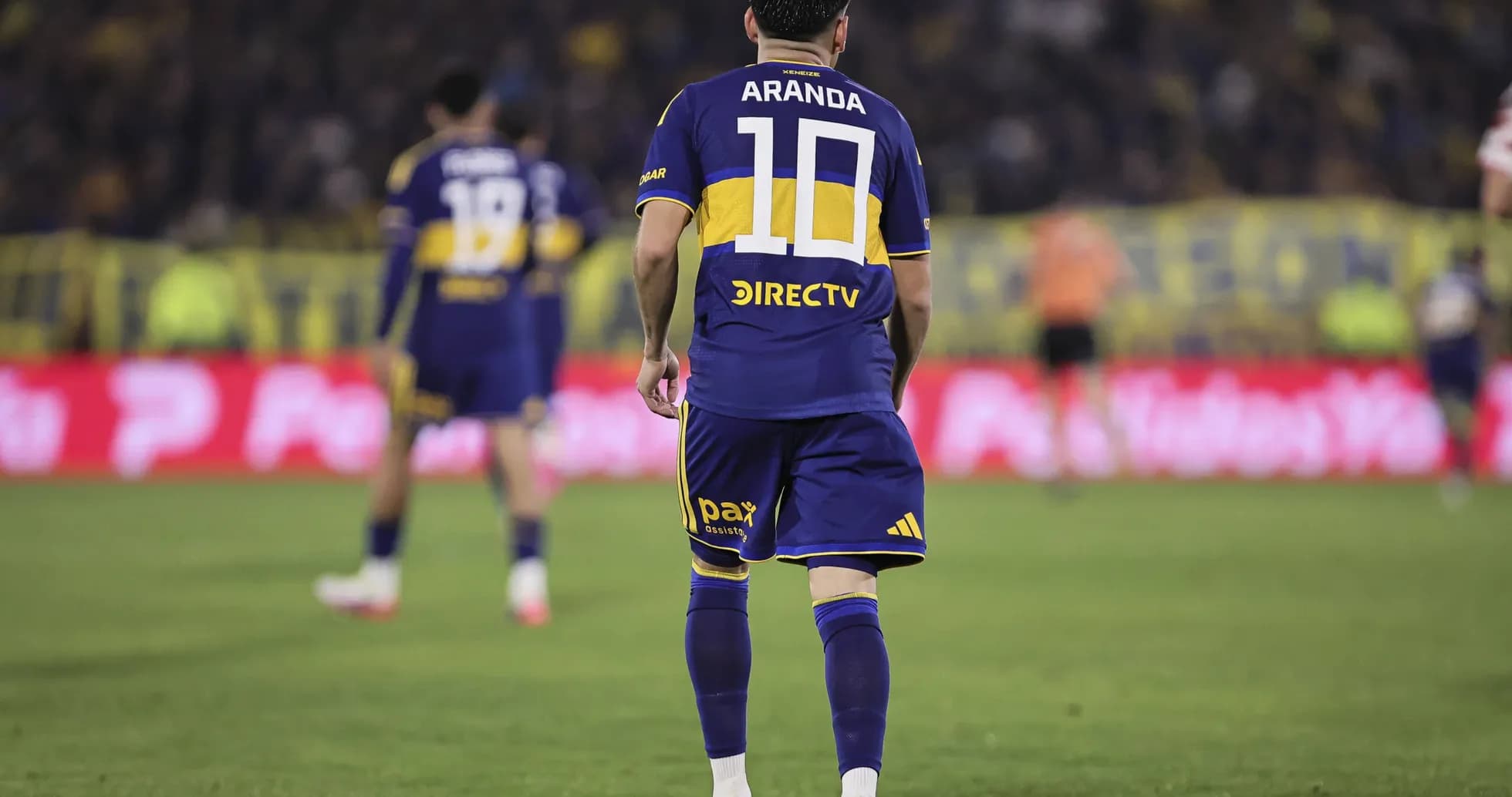 Jugador de Boca Juniors con camiseta número 10
