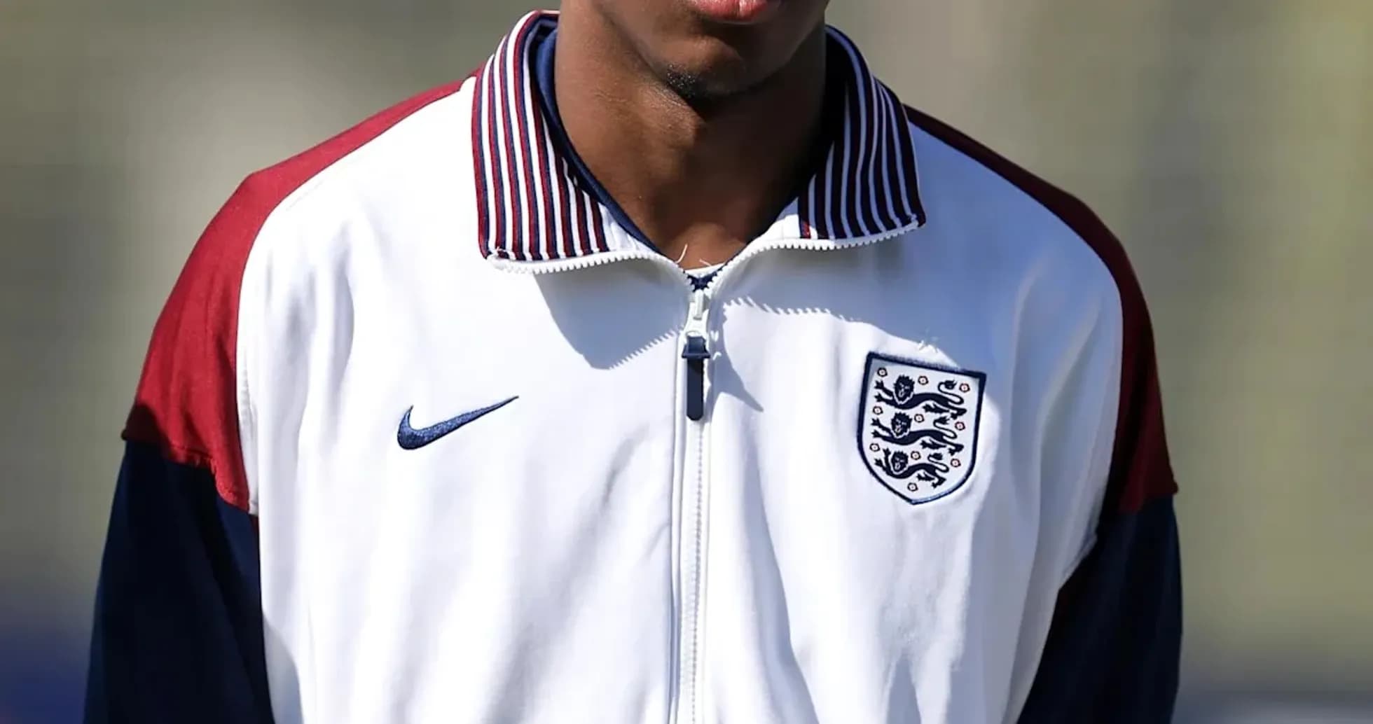 Jugador de Inglaterra en sesión de entrenamiento
