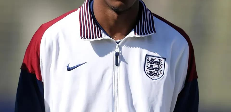 Jugador de Inglaterra en sesión de entrenamiento