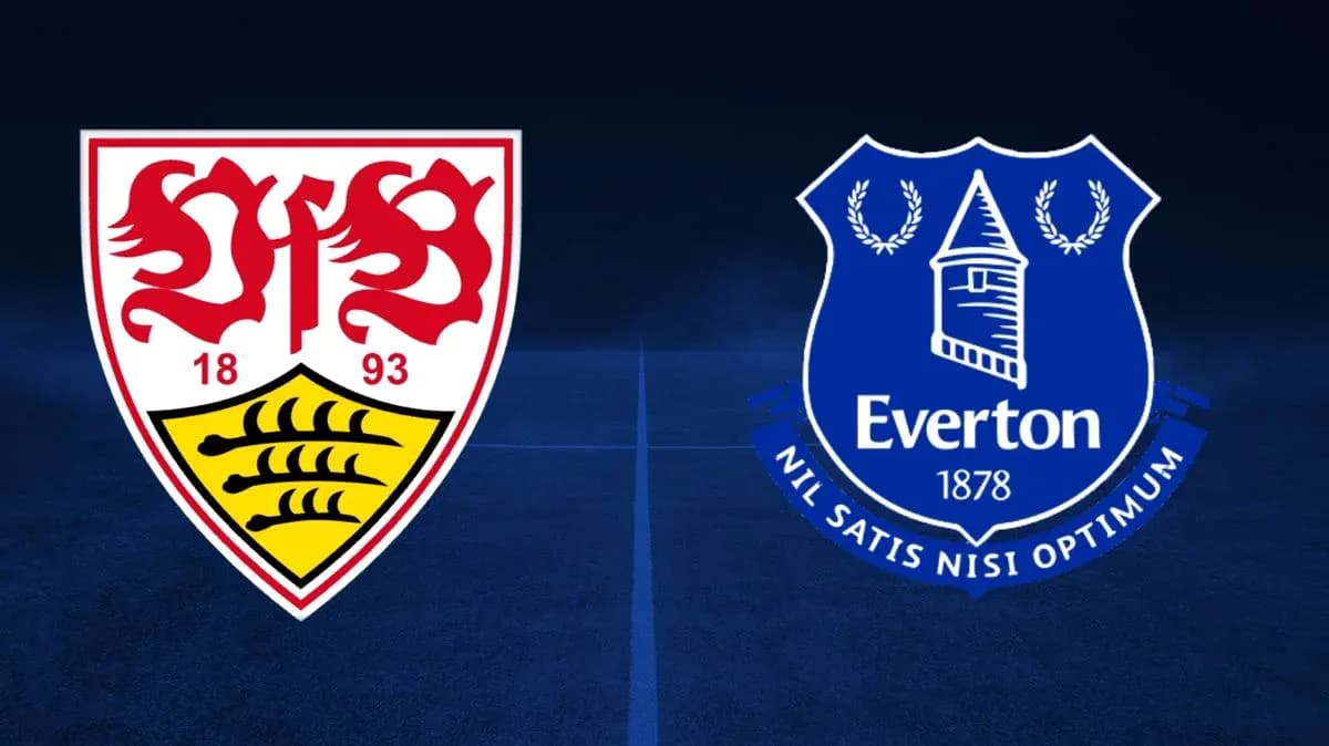 Logos de VfB Stuttgart y Everton sobre fondo oscuro