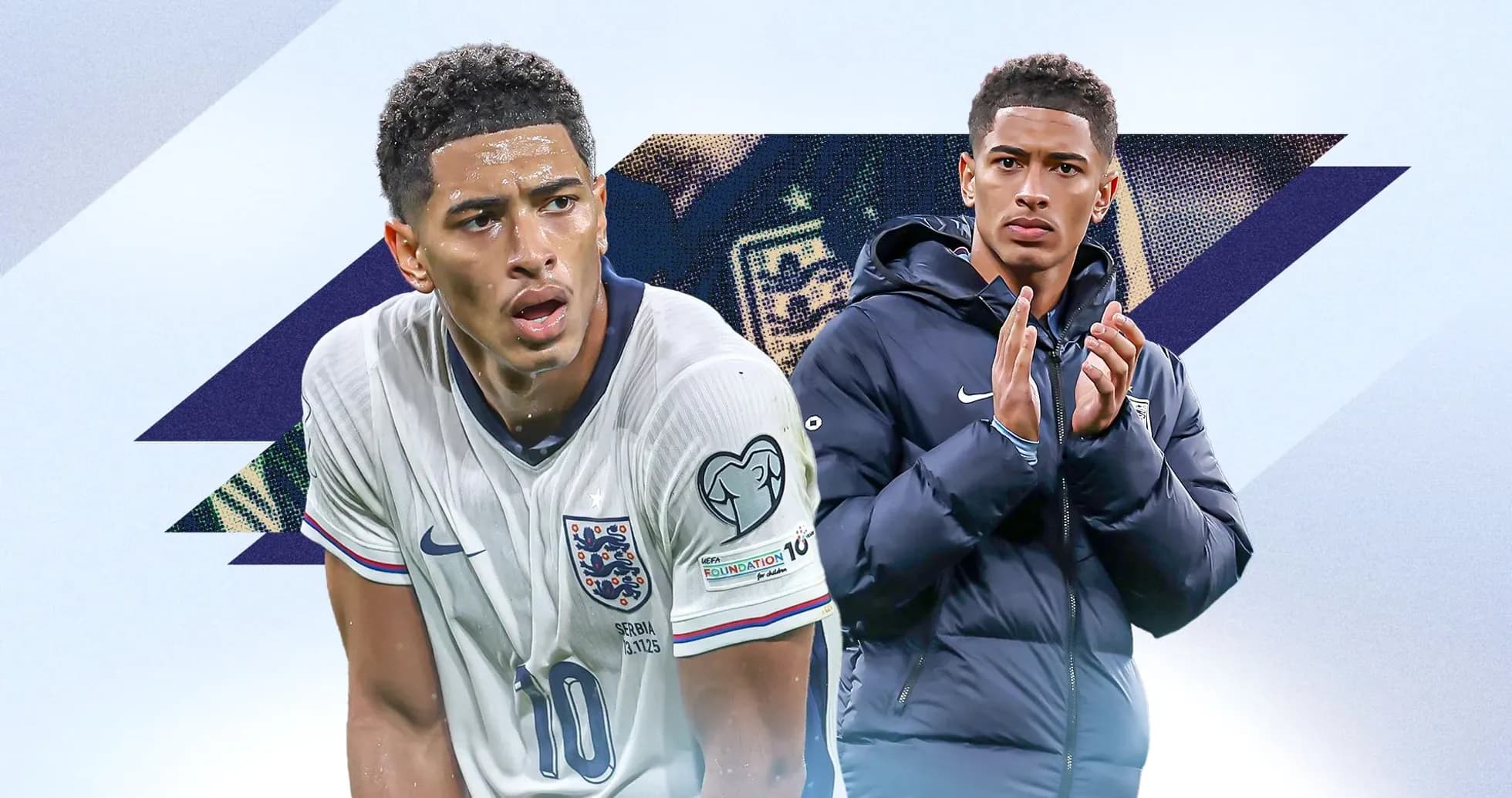Jugador de Inglaterra en acción durante un partido