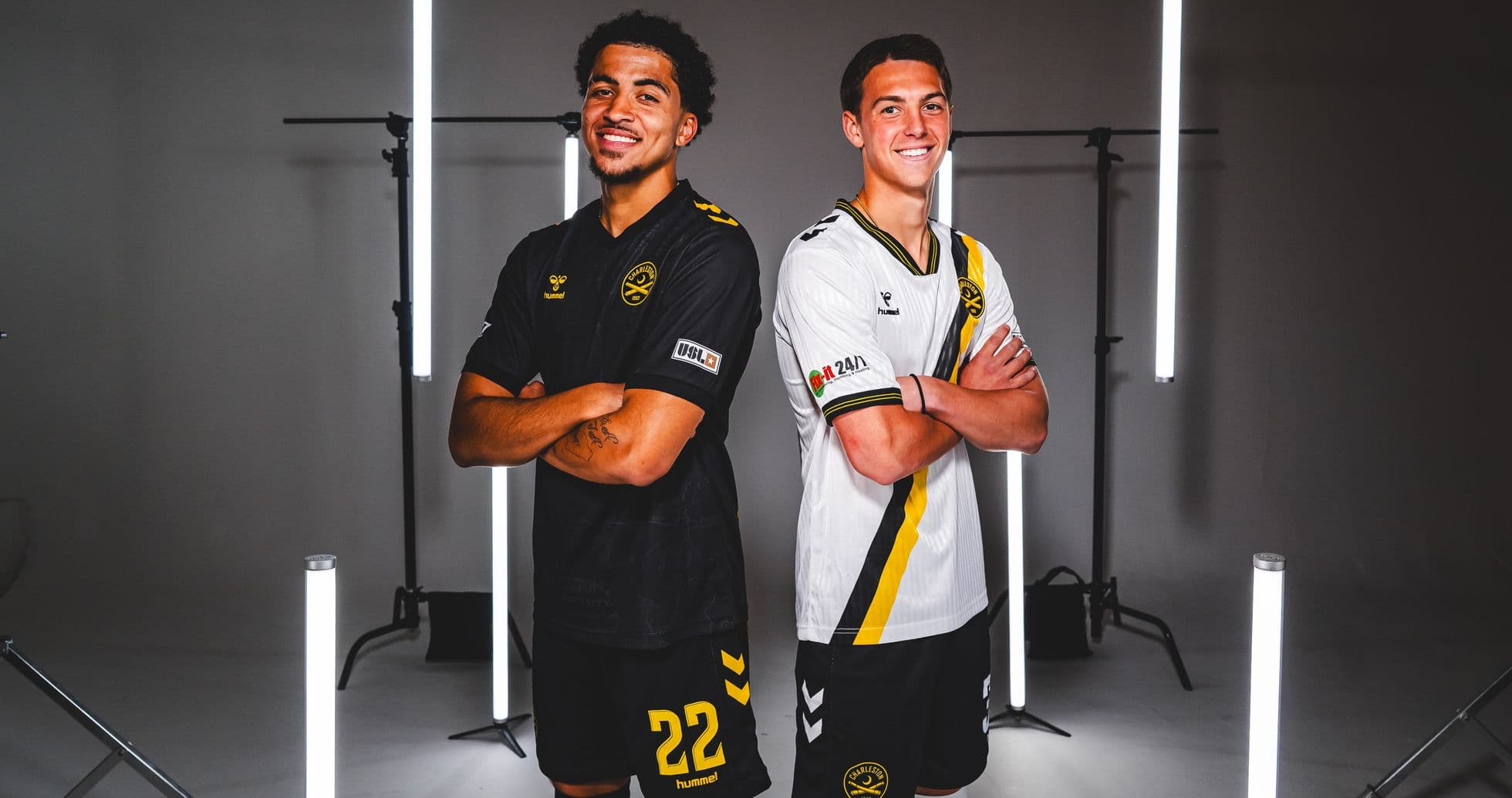 Jugadores de Charleston Battery y FC Tulsa