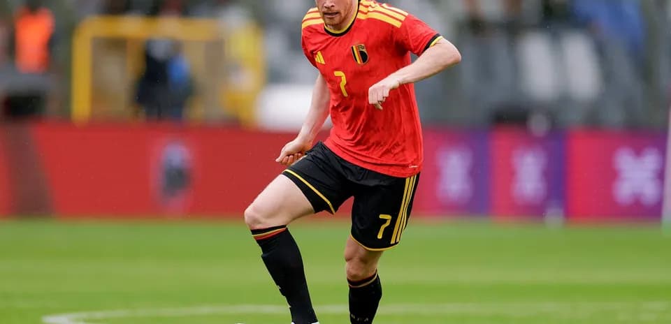 Jugador de Bélgica en el campo de fútbol