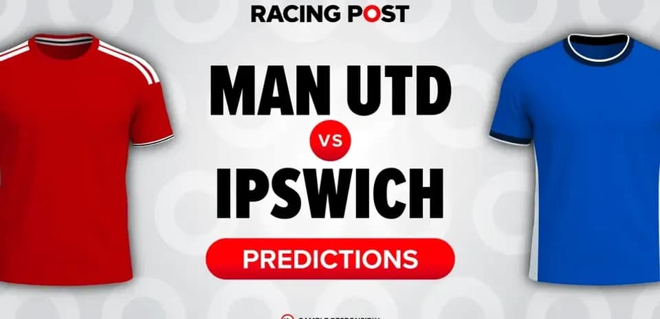 Camisetas de Man Utd y Ipswich con predicciones