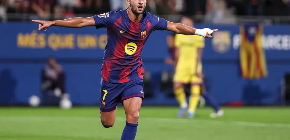 Jugador del Barcelona celebrando un gol