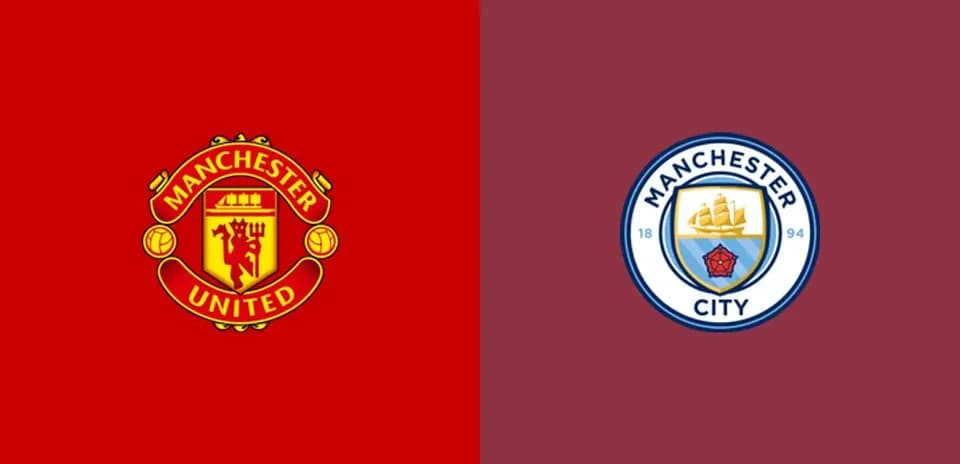 Logos de Manchester United y Manchester City