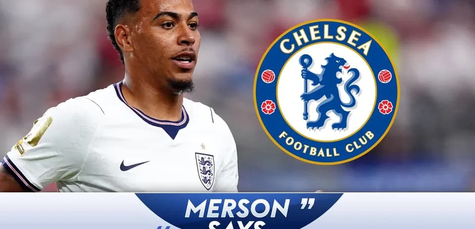 Jugador de Inglaterra con logo de Chelsea detrás