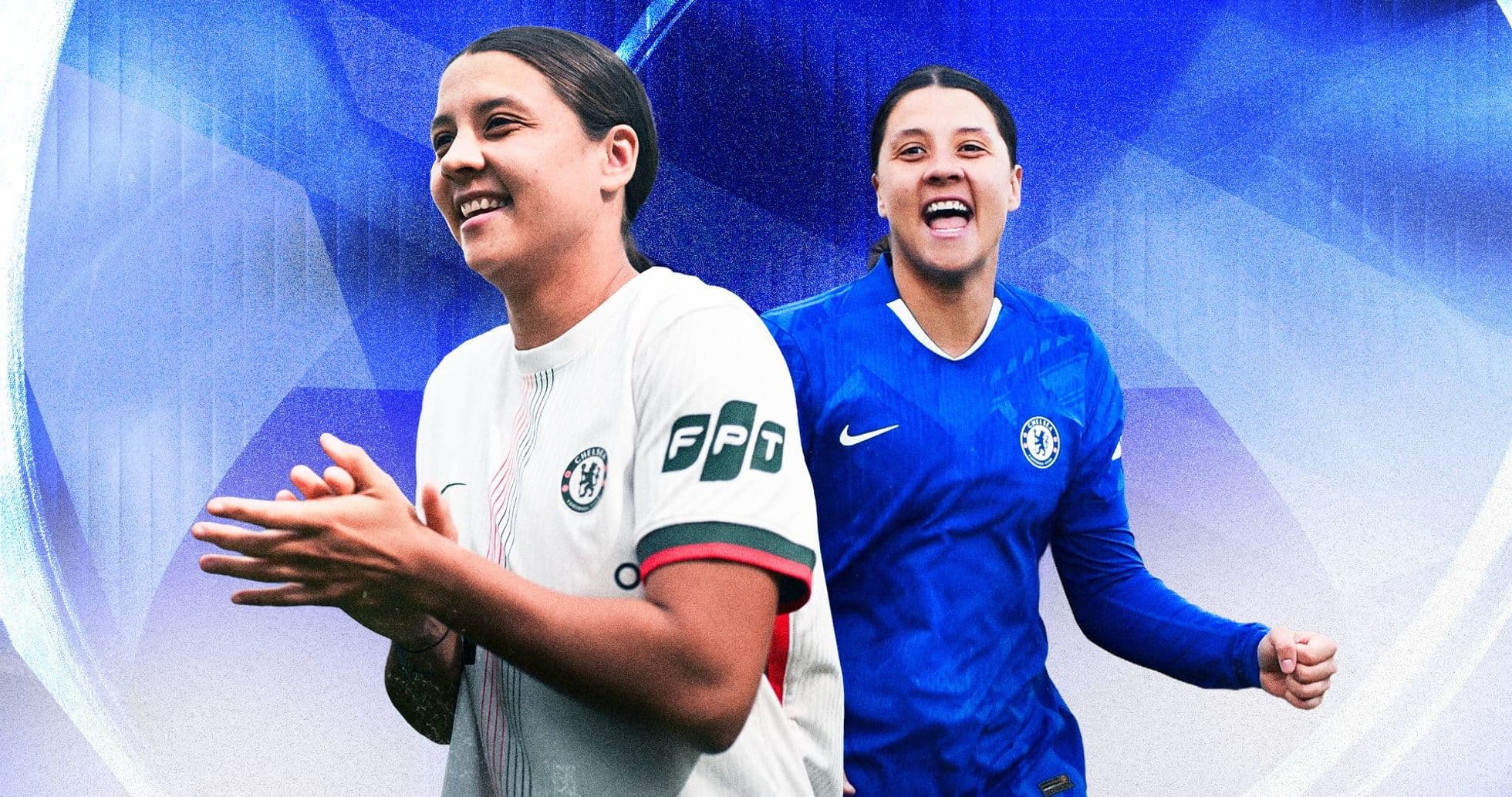 Jugadora de Chelsea en dos camisetas diferentes