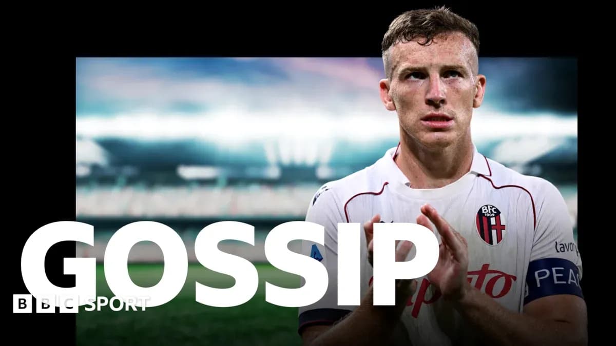 Jugador de fútbol en camiseta de Bologna aplaudiendo