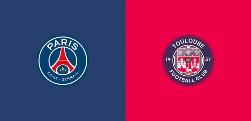 Logos de Paris Saint-Germain y Toulouse FC