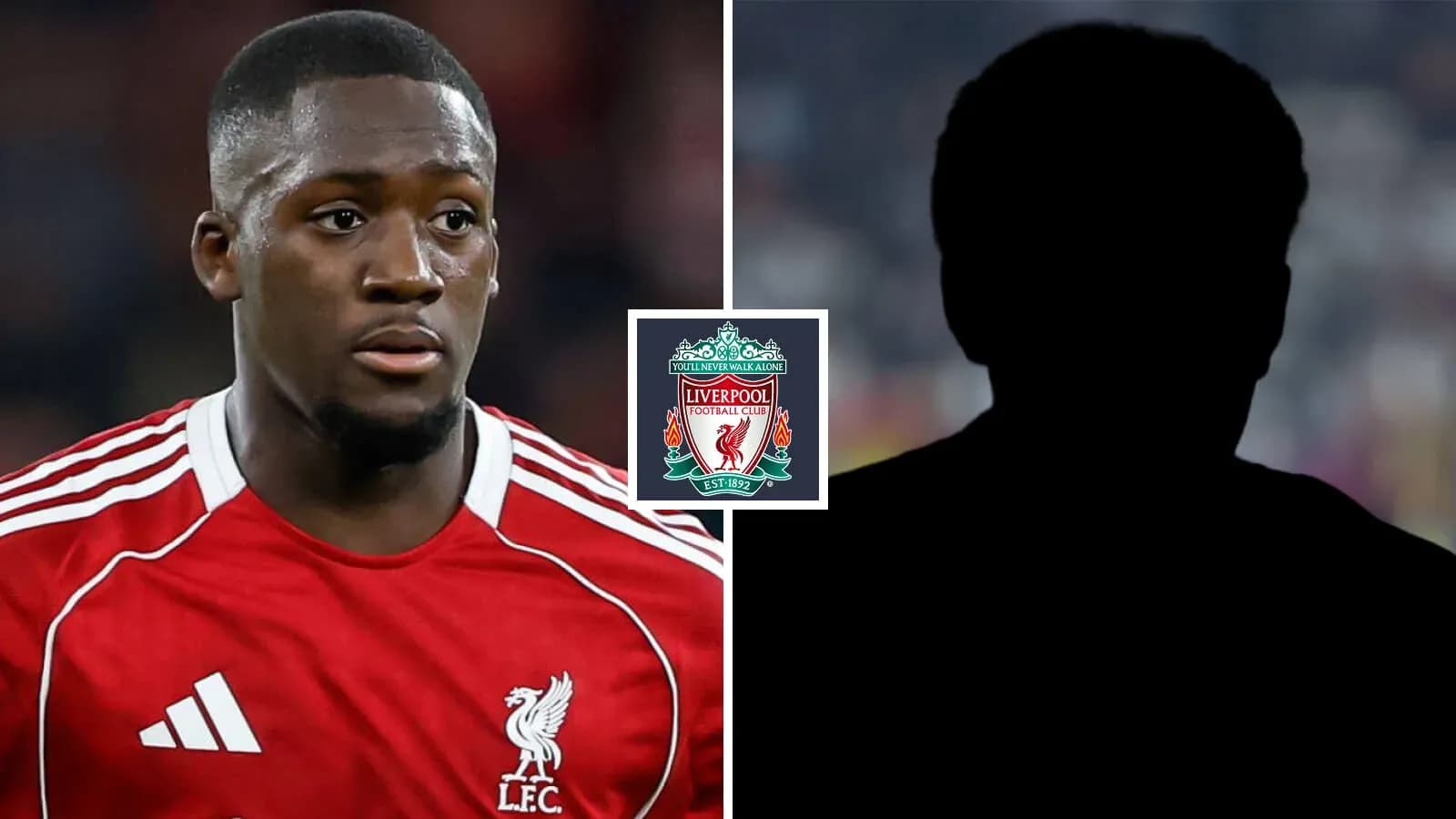 Jugador de Liverpool con uniforme rojo y logo del club