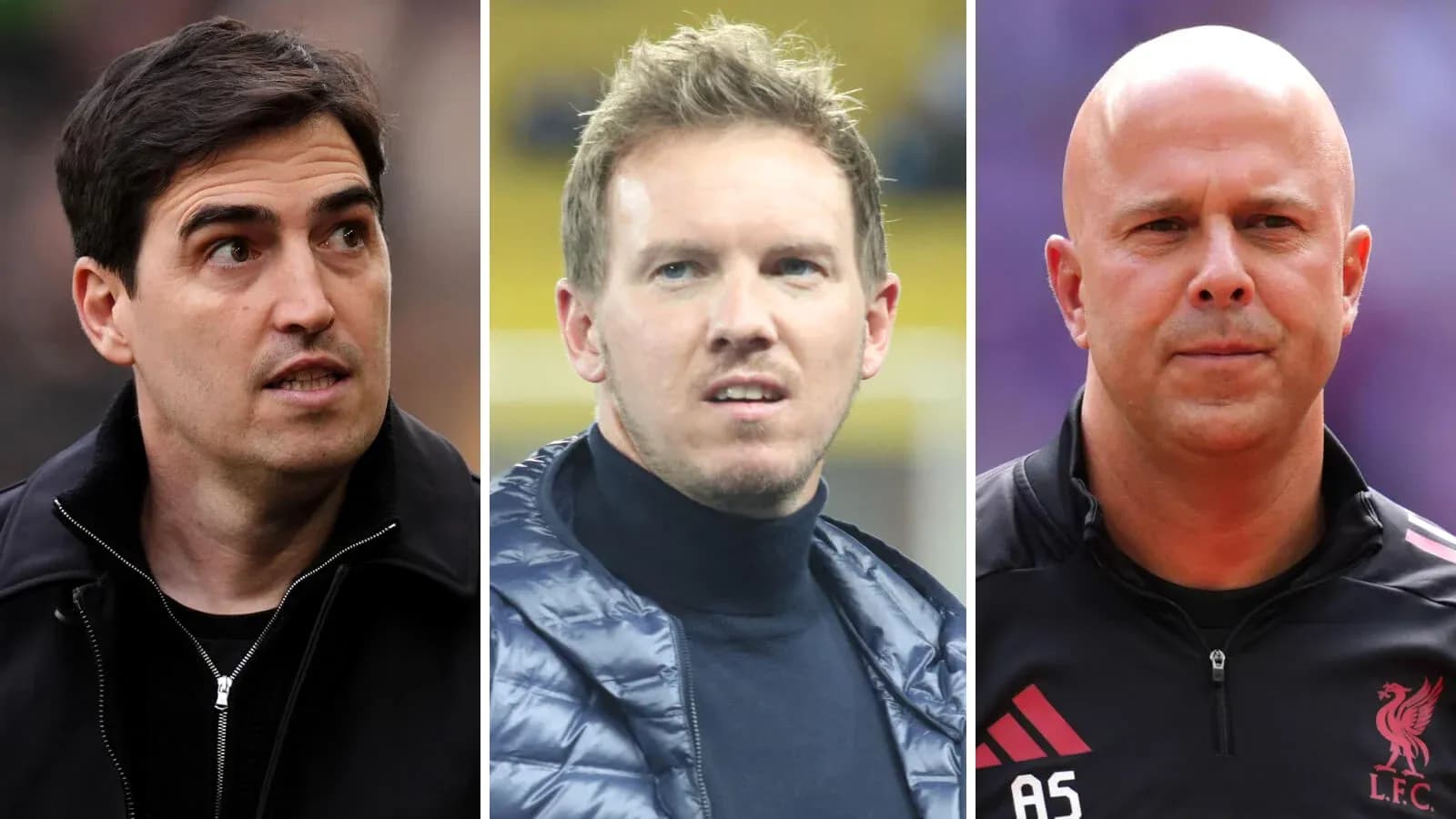 Tres entrenadores en diferentes contextos deportivos